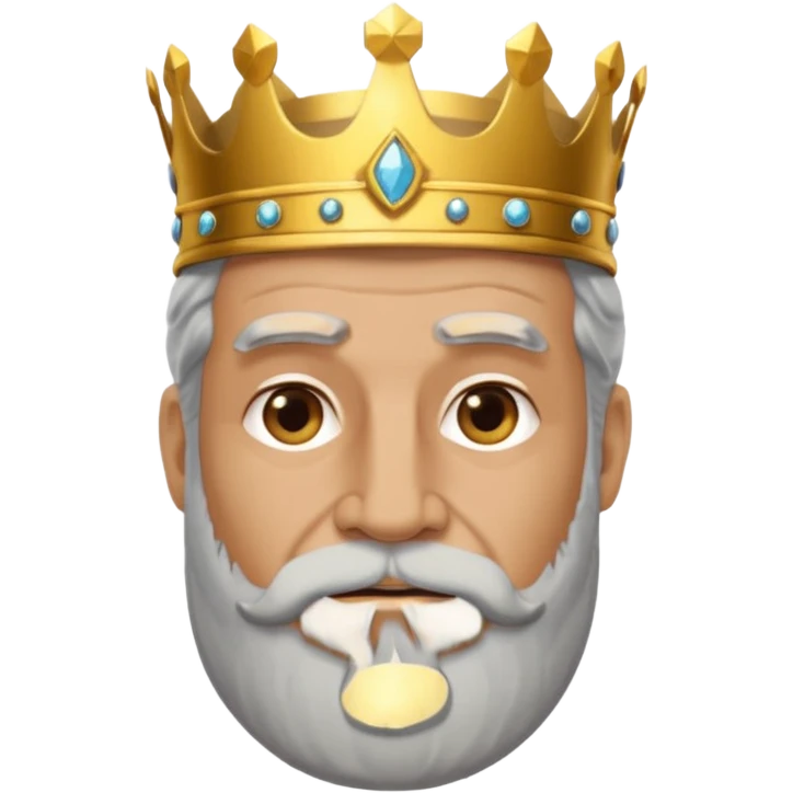 ancient greek king with grey beard emoji