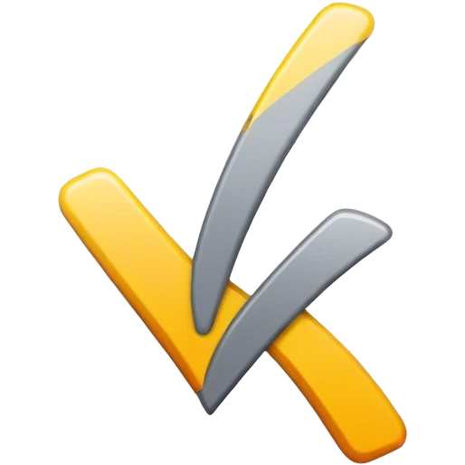 yellow grey check Mark emoji