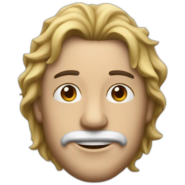 cara de hombre blanco sin pelo fumando una pipa emoji