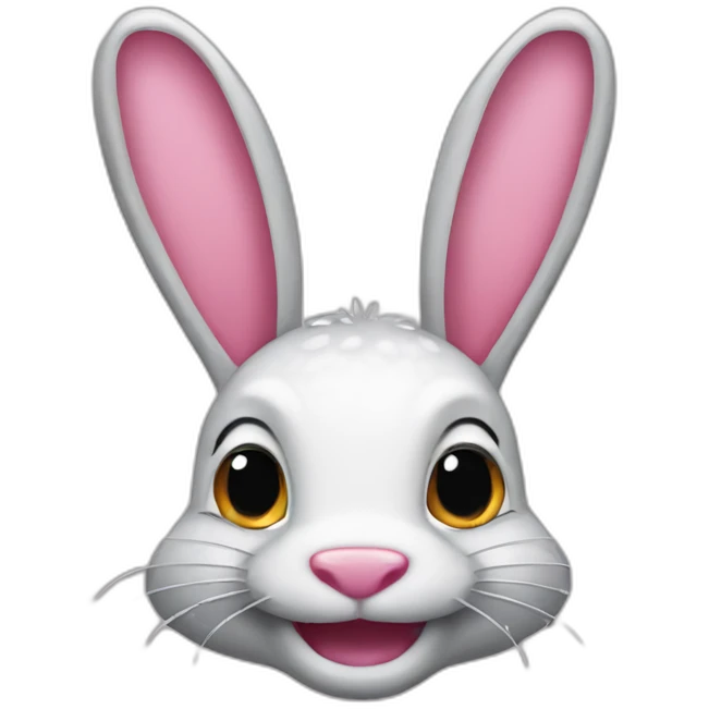 alligator with a face of a bunny and bunny ears emoji