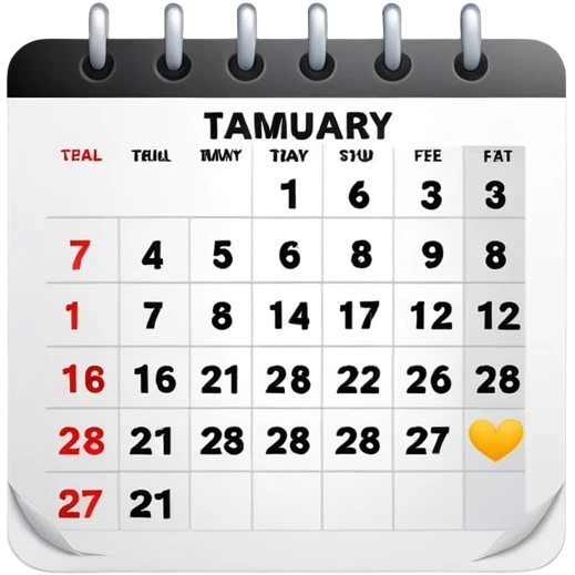 calendar showing today's date emoji
