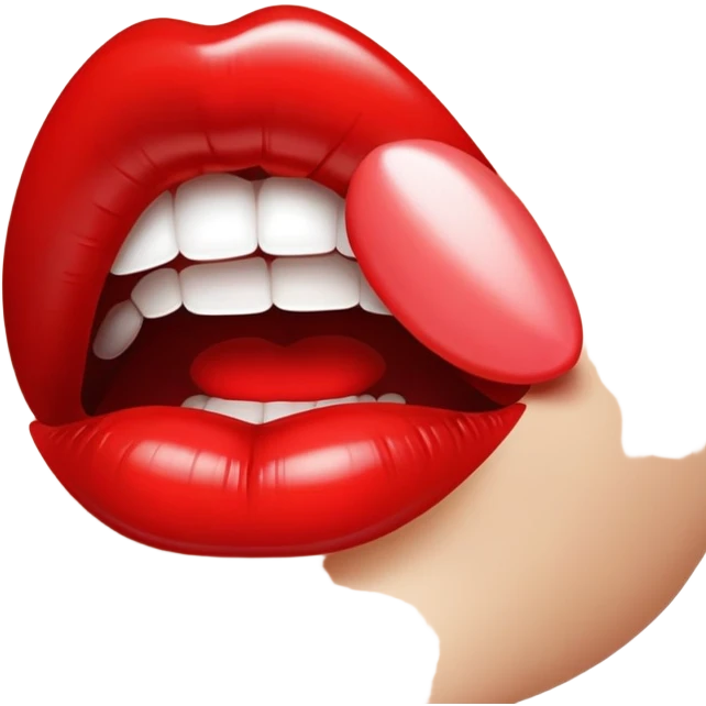 Woman lips emoji