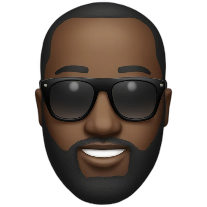 maitre gims with sunglasses emoji