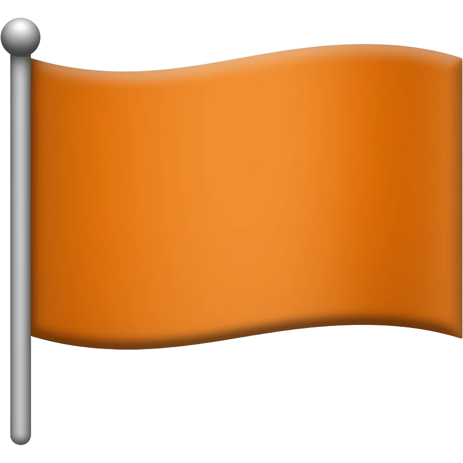 Orange flag emoji