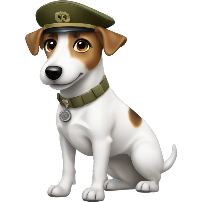 Czech millitary Jack Russel emoji