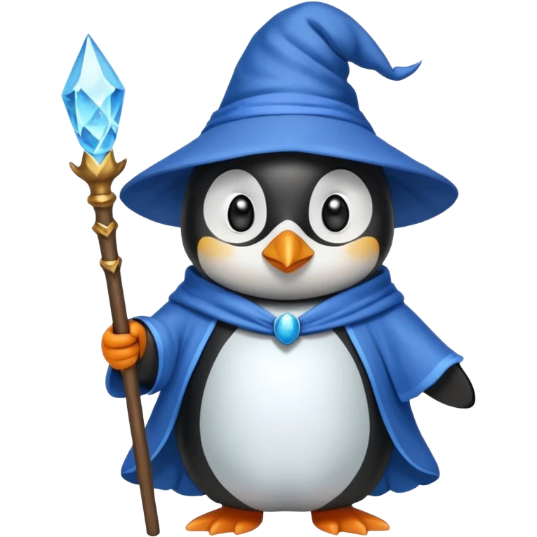 Penguin Wizard emoji