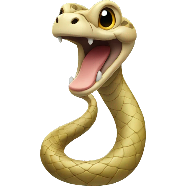 snake giving a salute emoji