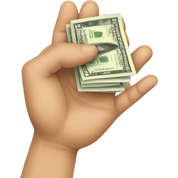 HANDS SHUFFLING MONEY emoji