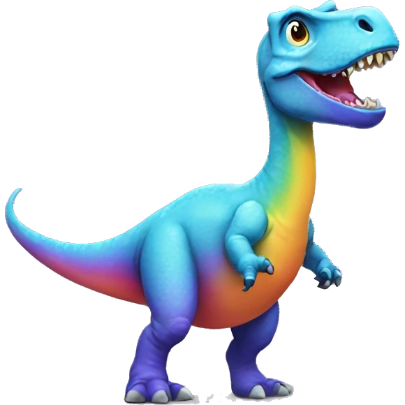 Disco dinosaur emoji