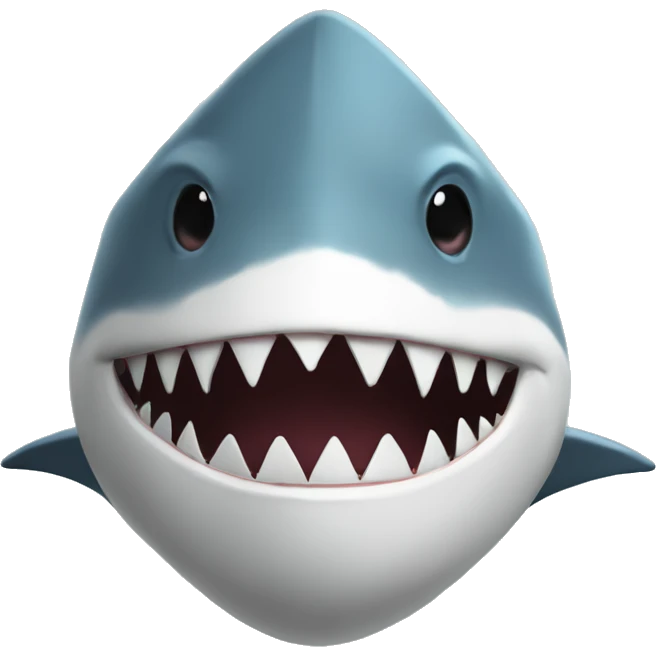 Shark with mask that has :3 emoji