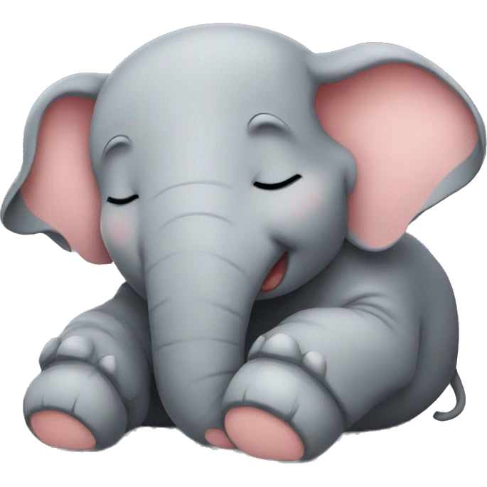 Elephant sleeping emoji