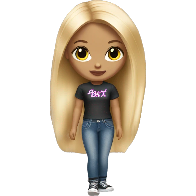 blond bratz doll emoji