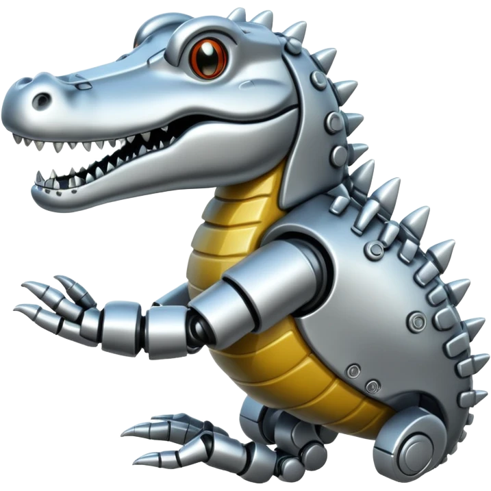 crocodile hands robotic emoji