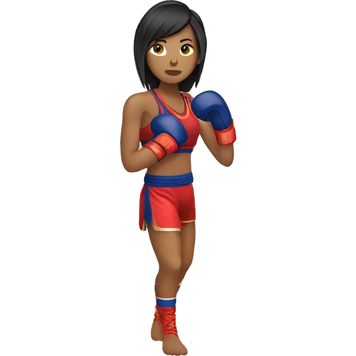 Muay Thai women emoji