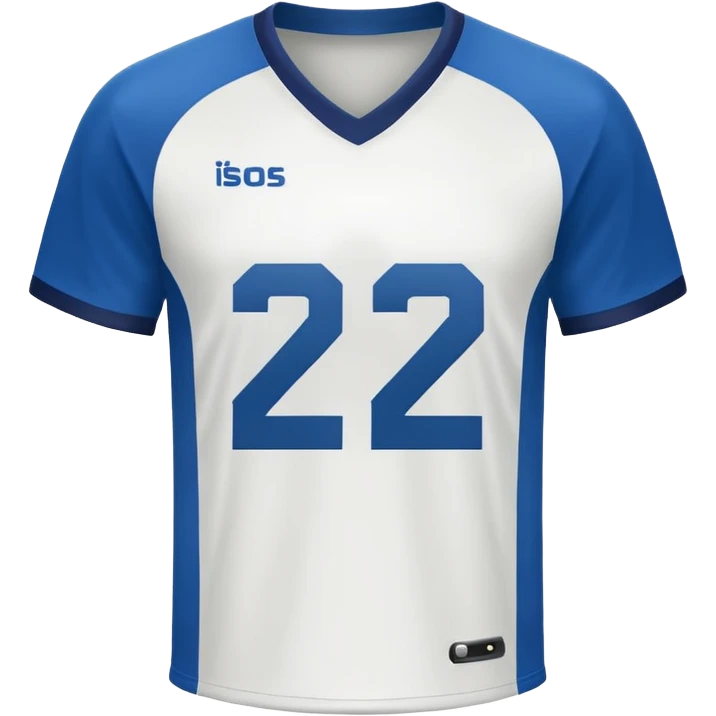 White football jersey turn around with number 22 and my name RONIHO  emoji
