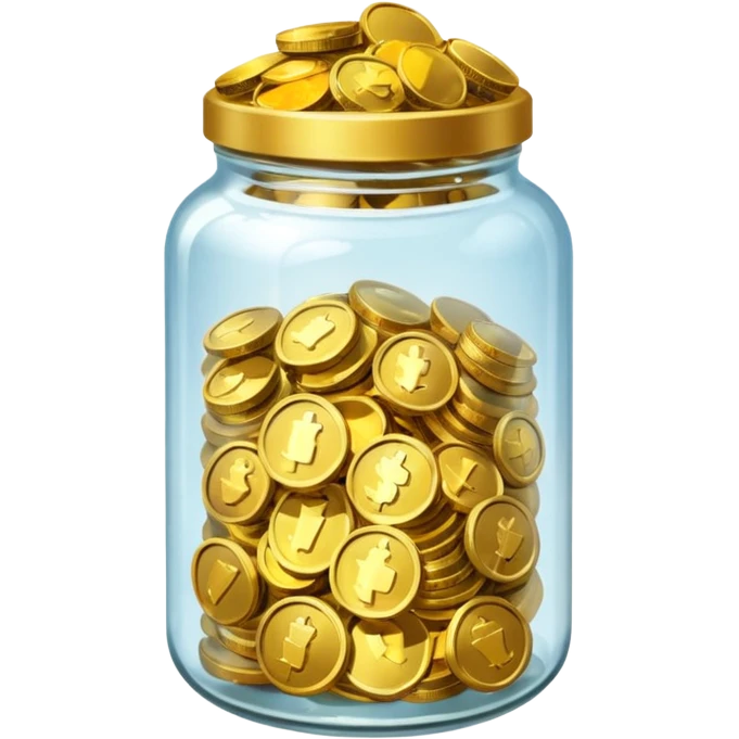 tip jar emoji style, emoji