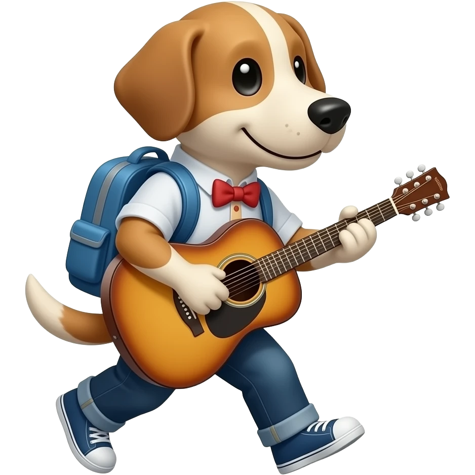 Dog, Travel and Music emoji