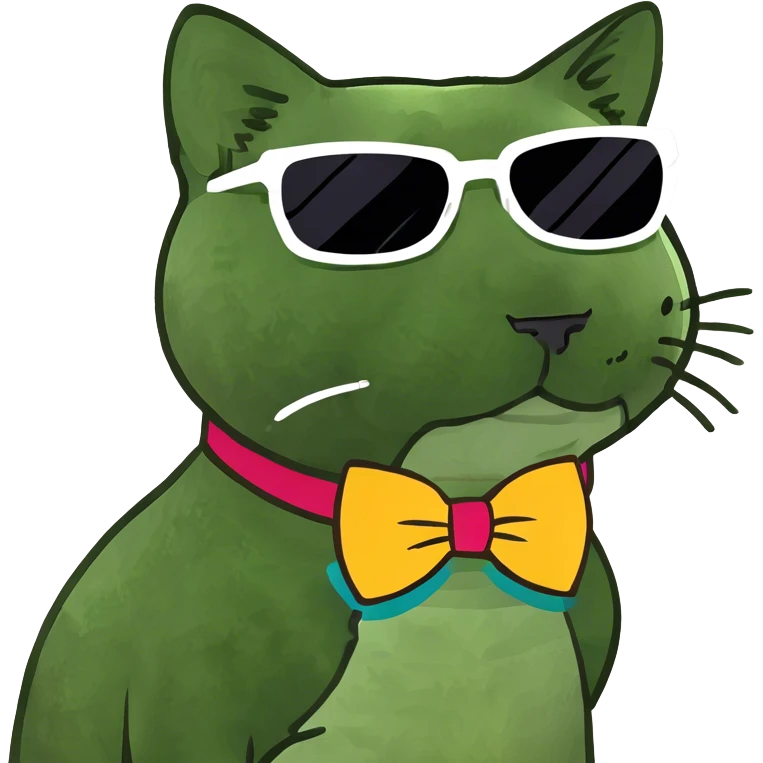 Cat with sunglasses emoji