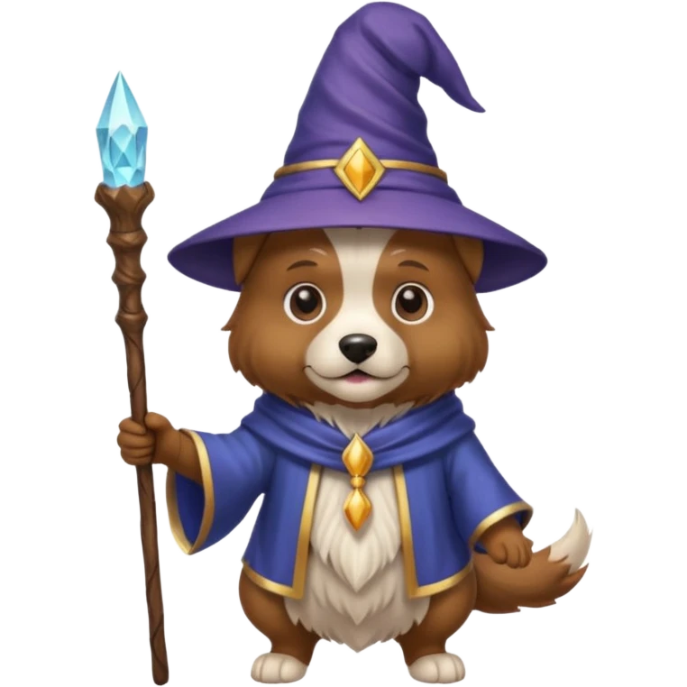 Dog wizard emoji