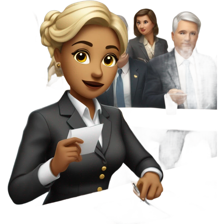 Waitress in politics  emoji