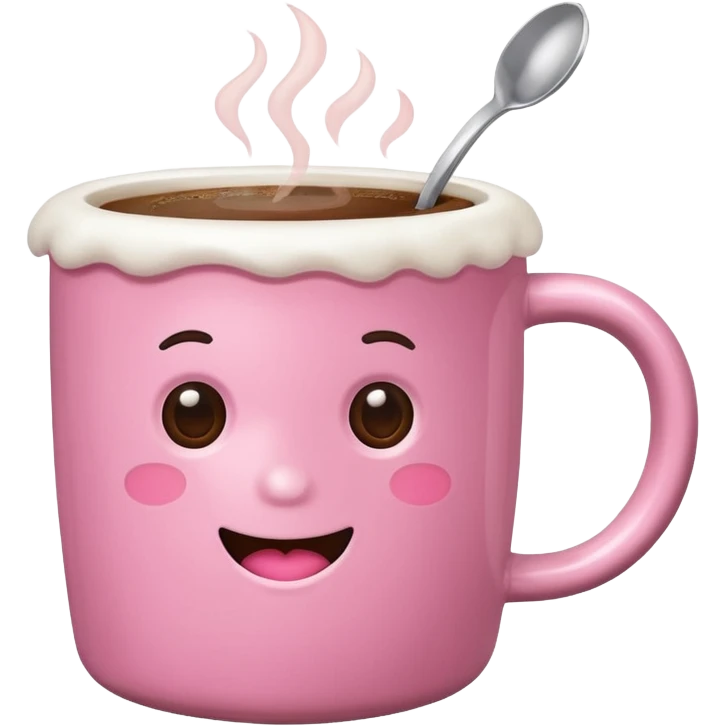 pink coffee emoji