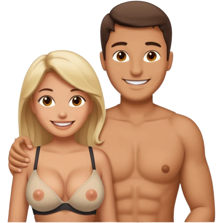 Man sex naked busty female boobs emoji