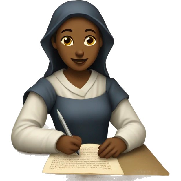 medieval scribe womenscribe emoji