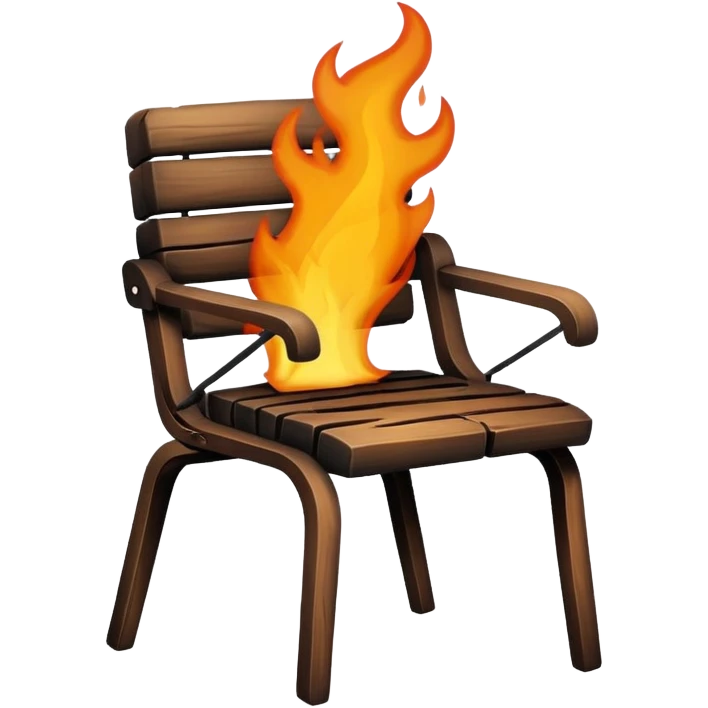 burning chair emoji