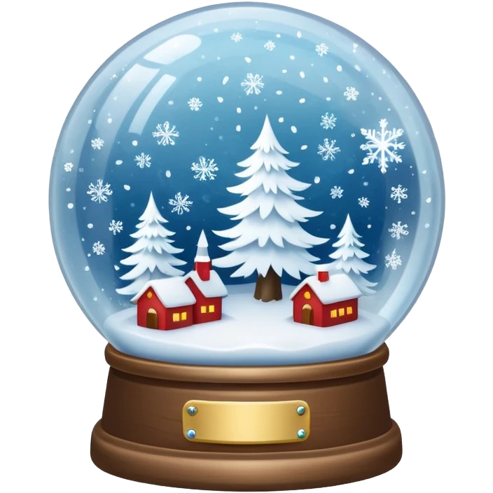 White Snow Gloebe emoji