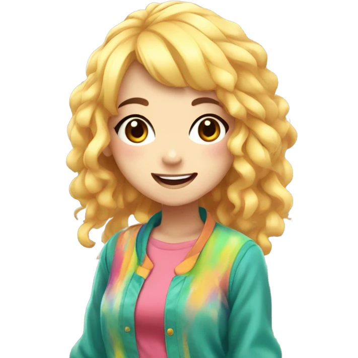 Cutie anime girl emoji