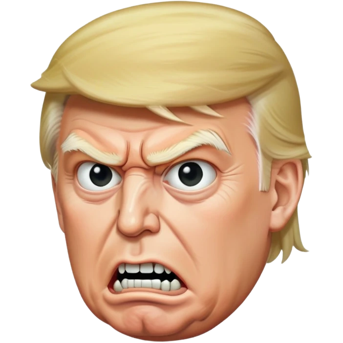 trumps angry ghoul side view emoji