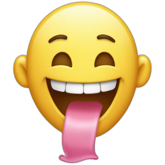 laughing floss emoji