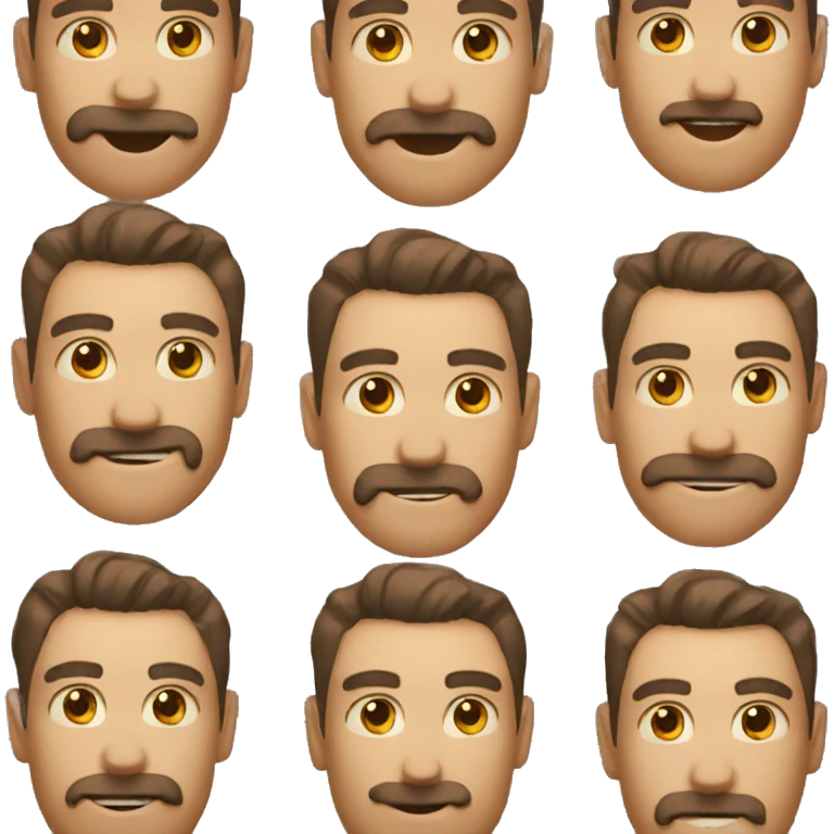   guy with no mustache emoji