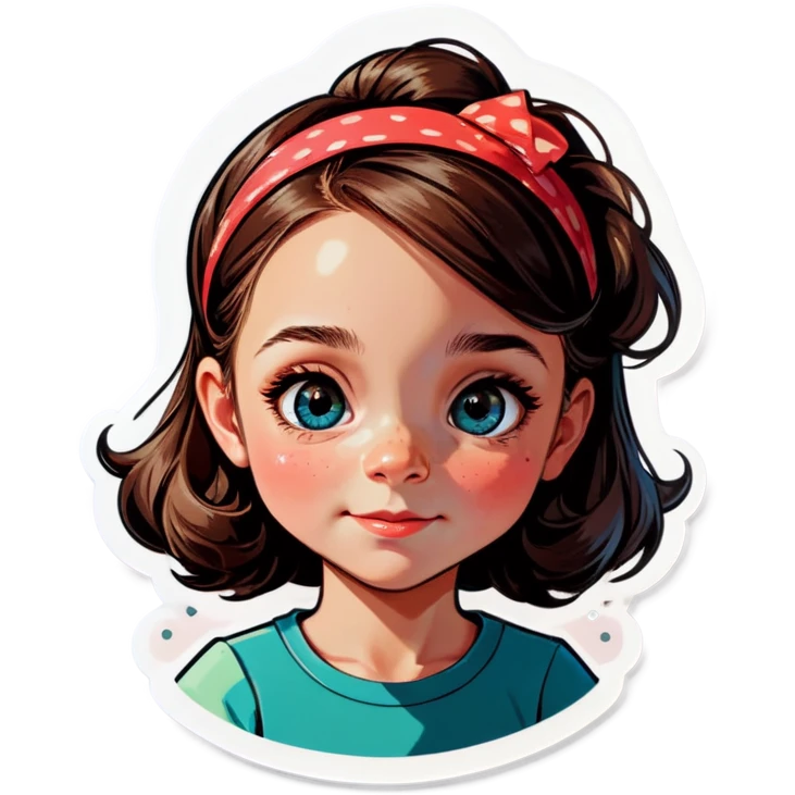 realistic portrait of girl emoji