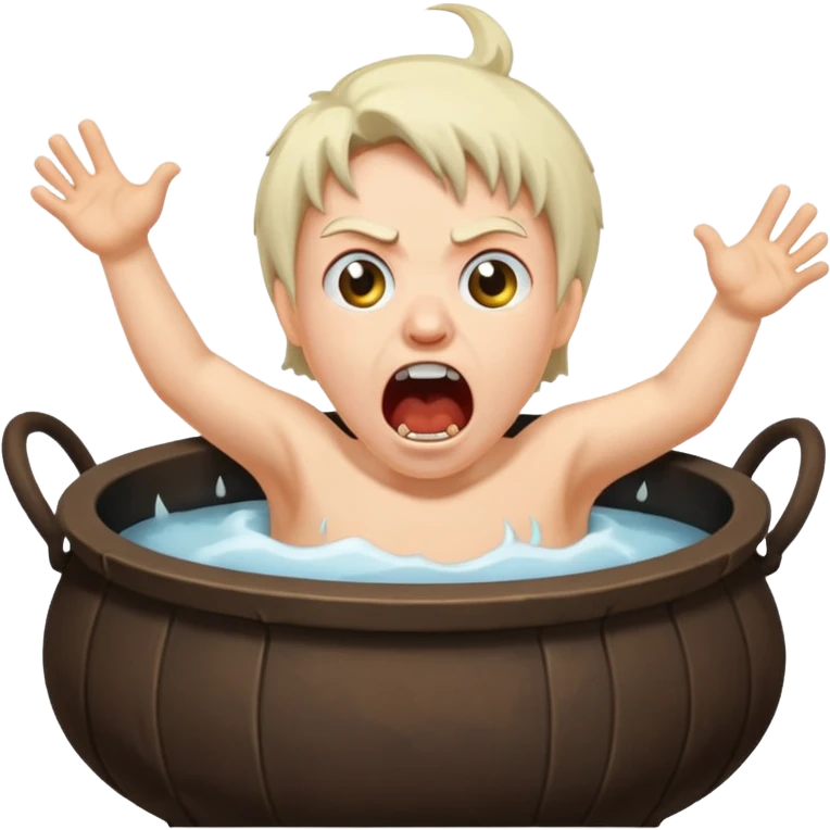 Medieval servant being boiled alive emoji