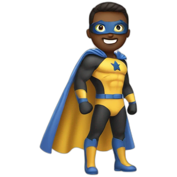superhero in action  emoji