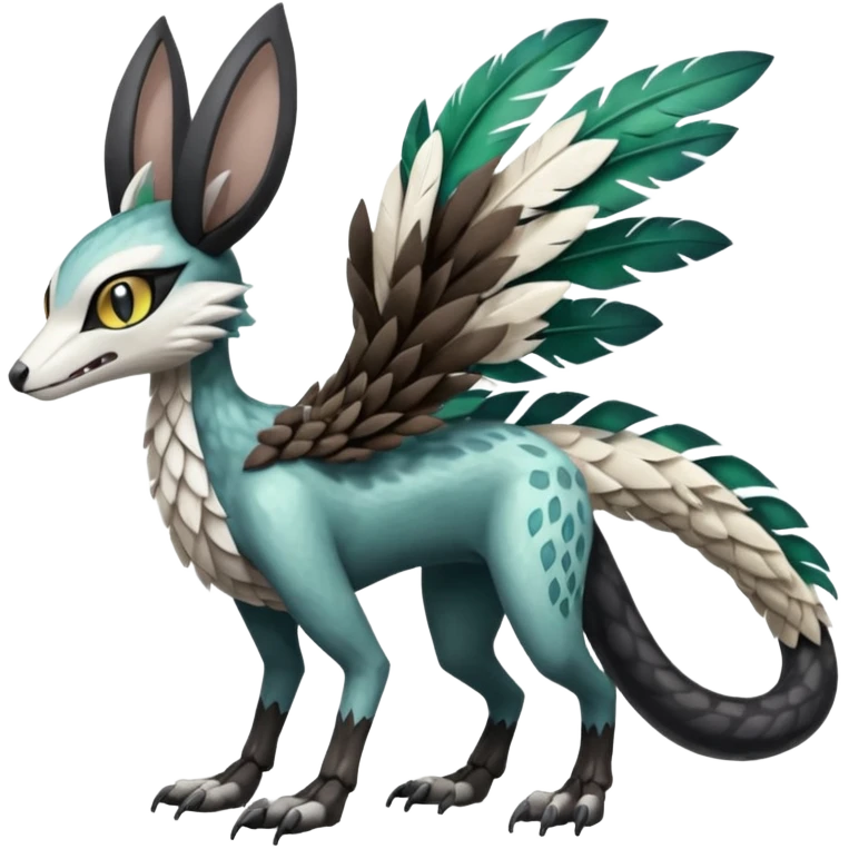 Meloetta-Vernid-Trico-Lombax-Sergal-Pokémon-Fakémon-fusion-hybrid-creature emoji