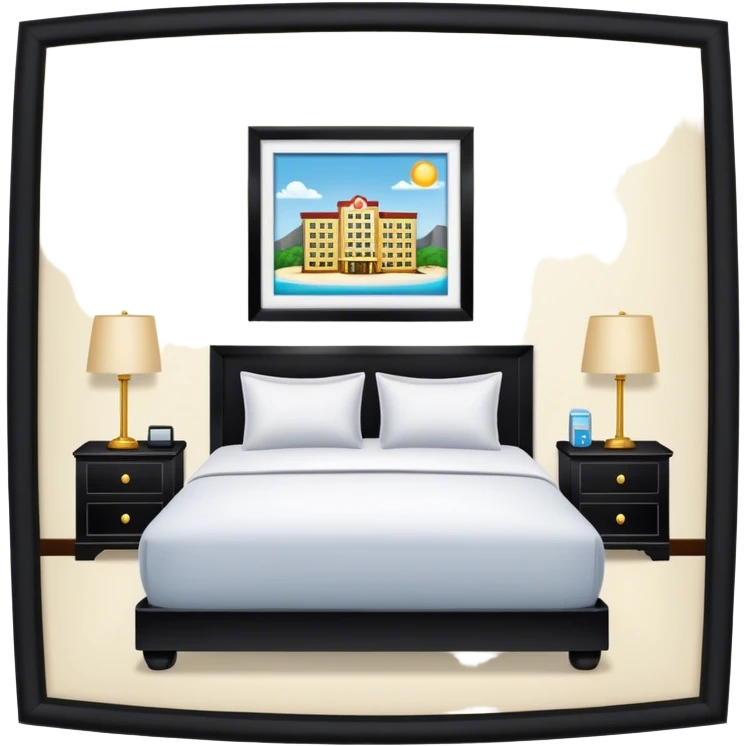 Hotel room emoji