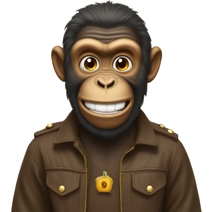 Stinky monkey man happy poop emoji emoji