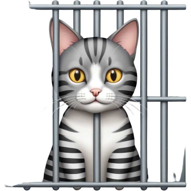 Cat in jail  emoji