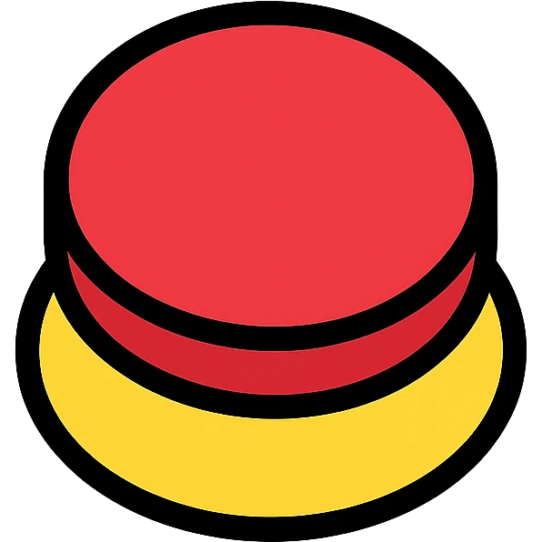 red button with black outlines emoji