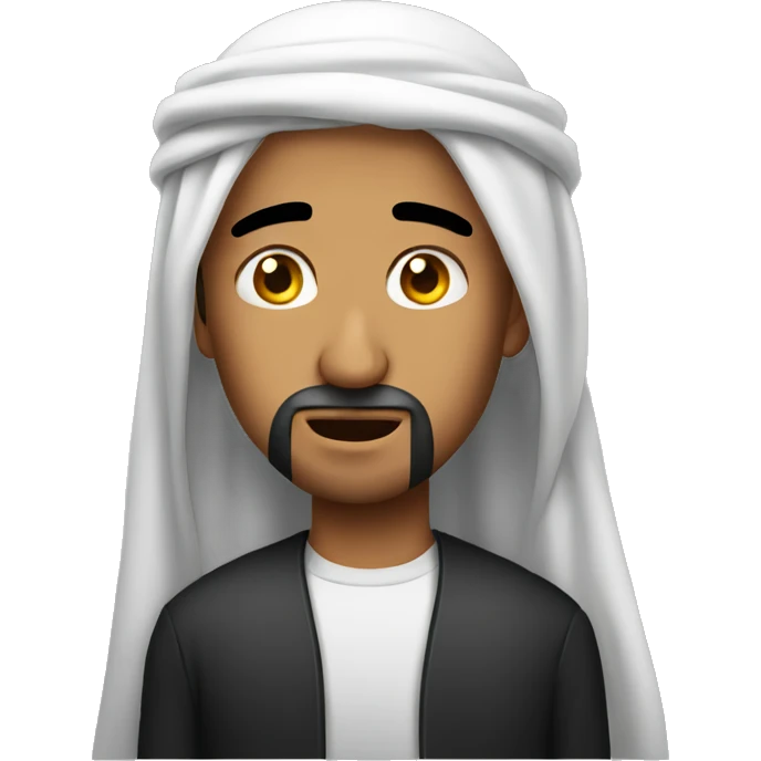 Arab man crying  emoji