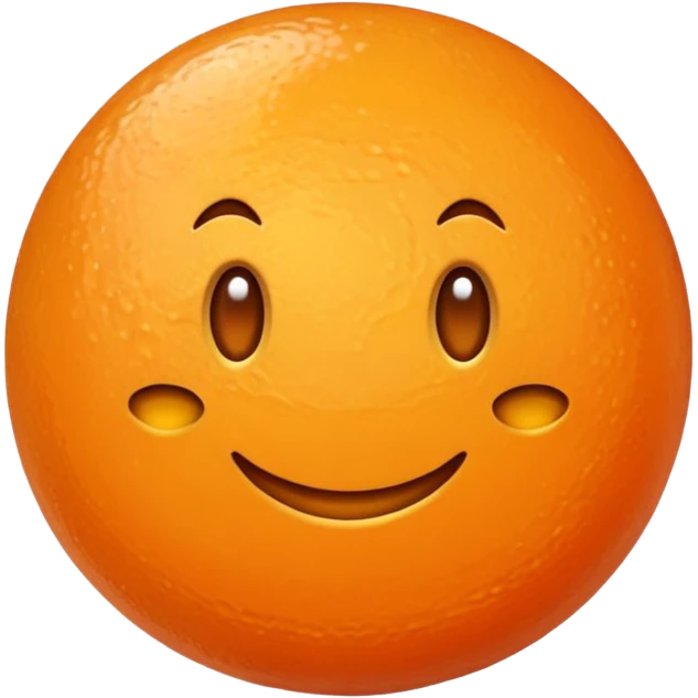 fais moi un bonbon orange emoji