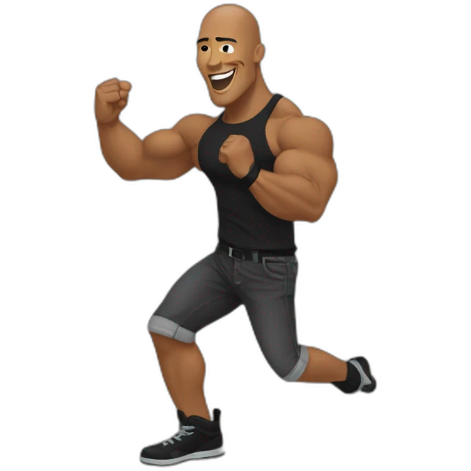 the rock dance emoji