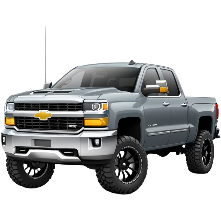 2025 Chevy Silverado slate grey lifted emoji