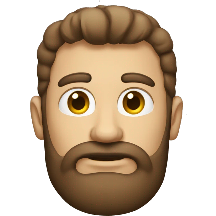 Hombre con sin barba y calvo emoji