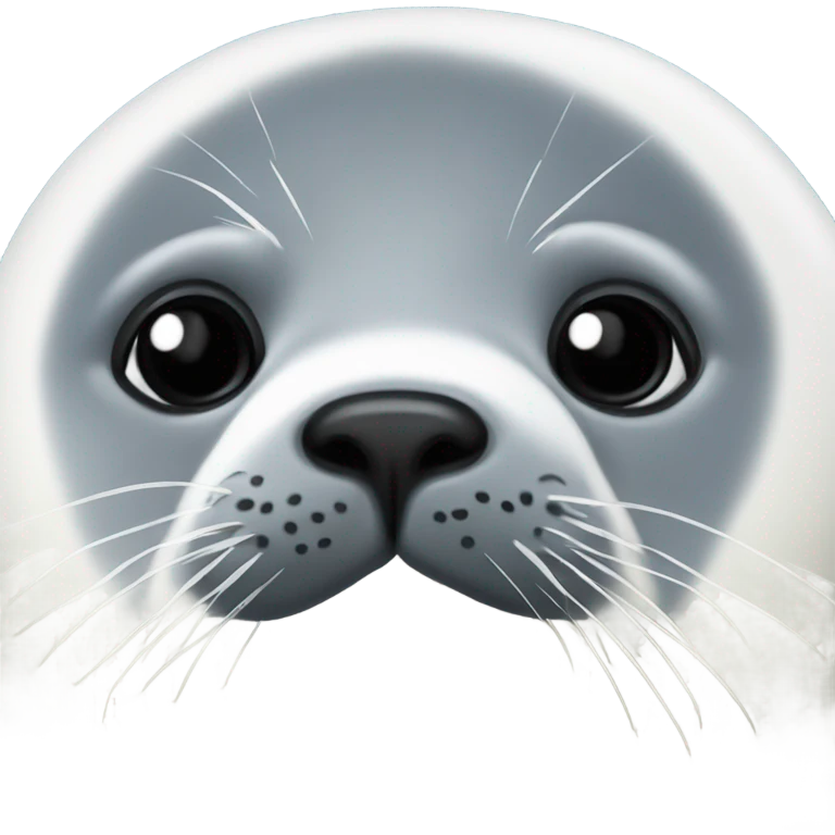very fat harp seal emoji