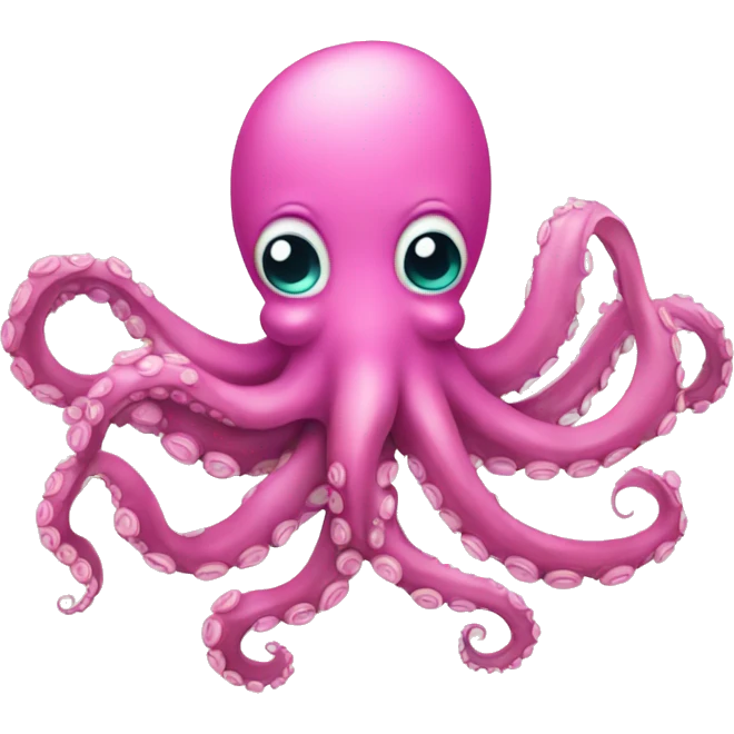 Octopus with pink bow emoji
