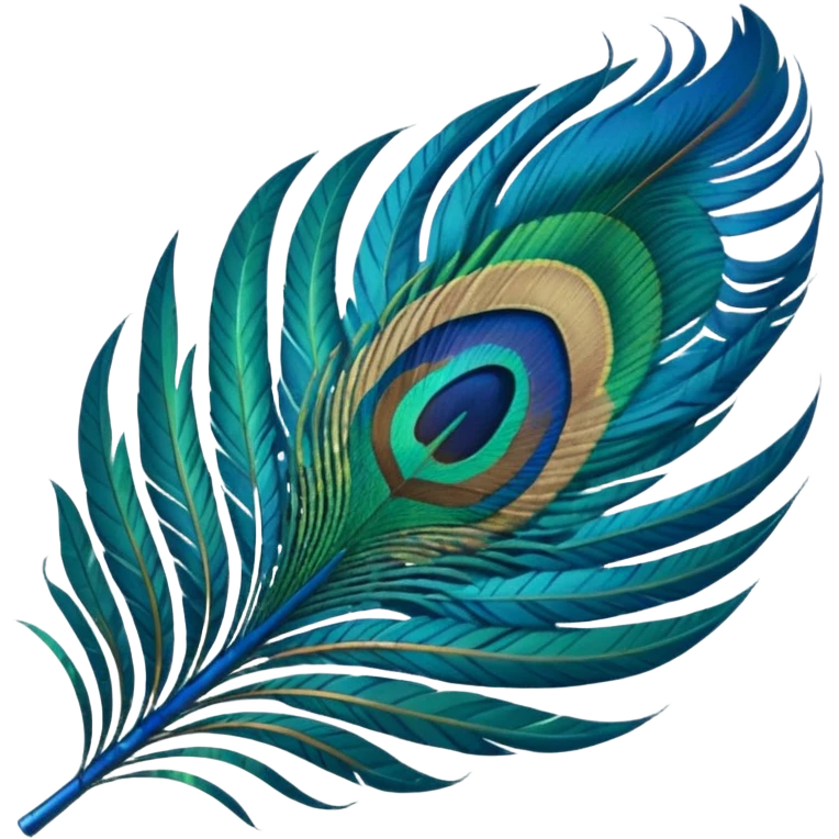 Peacock feather emoji