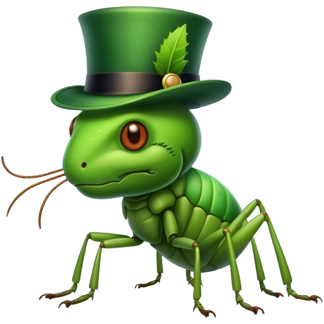 Cricket with tophat emoji
